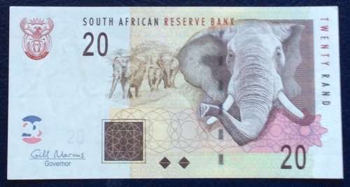 R20 SA BANKNOTE (GILL MARCUS) UNCIRCULATED