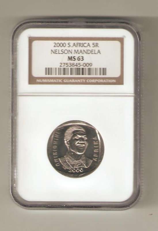 2000 MANDELA 5R NGC MS 63 @ R1 START