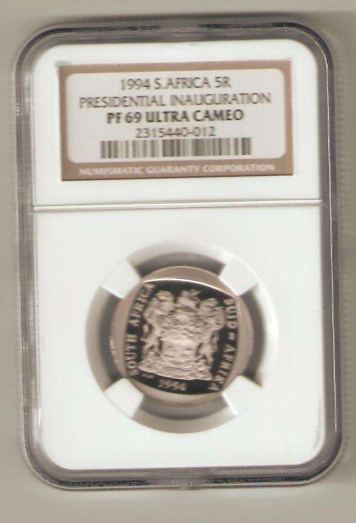 1994 R5 INAUGURATION NGC GRADED PF69 ULTRA CAMEO @ R1 START