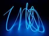 Blue EL wire / Magic wire /glow wire 3 meter with battery holder - 3V, on/flashing