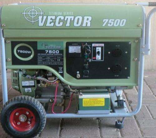 7500 KVA Vector Titanium series petrol electric start generators