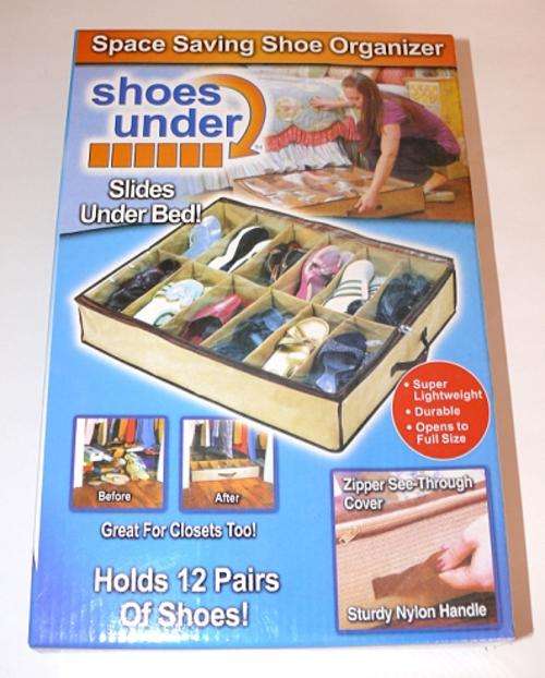 Shoes under - ultimate space saver with anti dust cover - space for 12 pairs!!