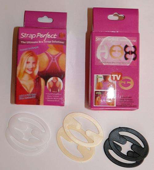Strap perfect, the ultimate bra strap solution! As seen on TV - three colours, two of each