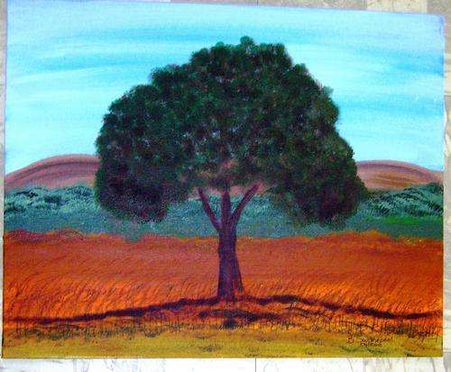 ACRYLIC ON  CANVAS PANEL,406x508mm.