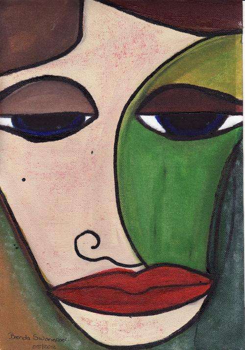 ACRYLIC  ON   CANVAS , SIZE 300x210mm.