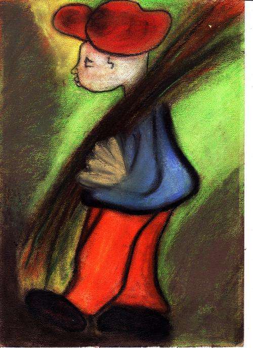 PASTEL ON CANVAS  280x210mm.