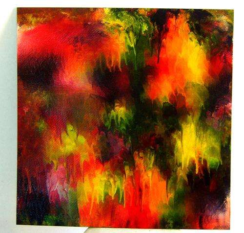 Abstract acrylic painting. 600x610 mm