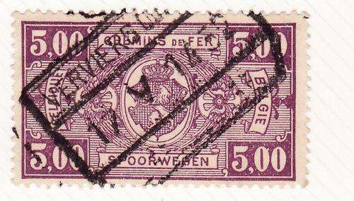 BELGIE SPOORWEGEN 5,00