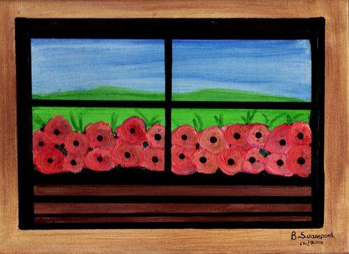 ACRYLIC  ON  CANVAS BOARD 22.9X30.5CM