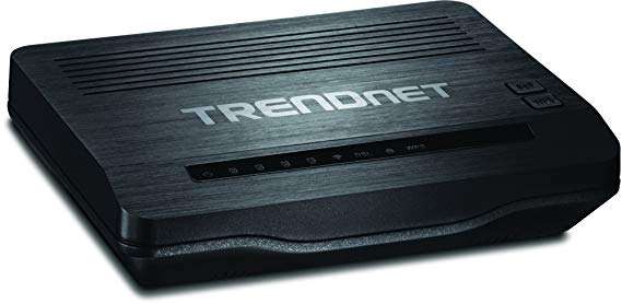 TRENDnet N300 Wireless ADSL 2+ Modem Router TEW-722BRM Black
