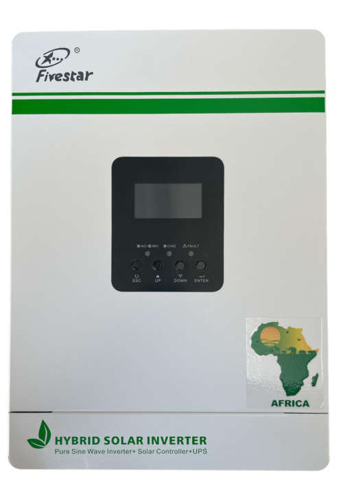 Hybrid Inverter 1.2 KVA 1000 Watts 12V [ Takes 1 12V Gel or Lithium Battery ] Solar Controller & UPS