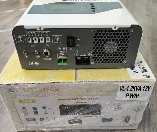 Hybrid Inverter 1.2 KVA 1000 Watts 12V - Solar Controller & UPS - Loadshedding Killer