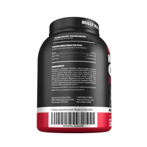 Bully Max Dog Muscle Supplement [ Power Tabs for Muscle Gain - 9 Essential Aminos]
