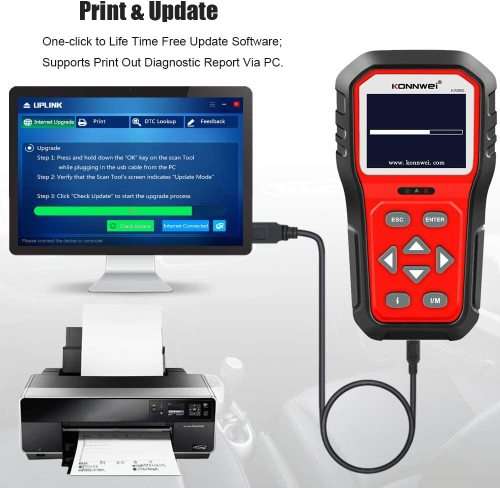 Konnwei Advanced Car Diagnostic Scanner KW860 OBD2 Scanner Tool Car Engine Code Reader