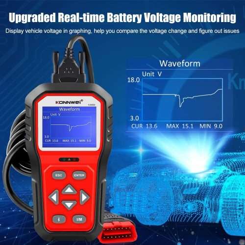 Konnwei Advanced Car Diagnostic Scanner KW860 OBD2 Scanner Tool Car Engine Code Reader