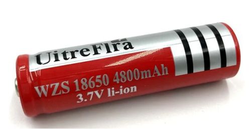 2 pcs x 18650 Li-ion Rechargeable Battery 4800mAh 3.7V