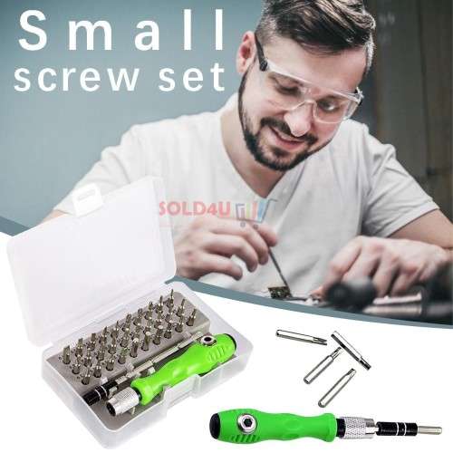 32 in 1 Precision Screwdriver Set [ Magnetic ] Non Slip Handle - Ideal for Electronics