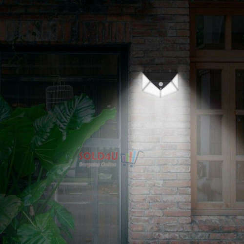 100 LED Solar Powered Wall Lamp with Motion Sensor - Built in Battery Beat Loadshedding !