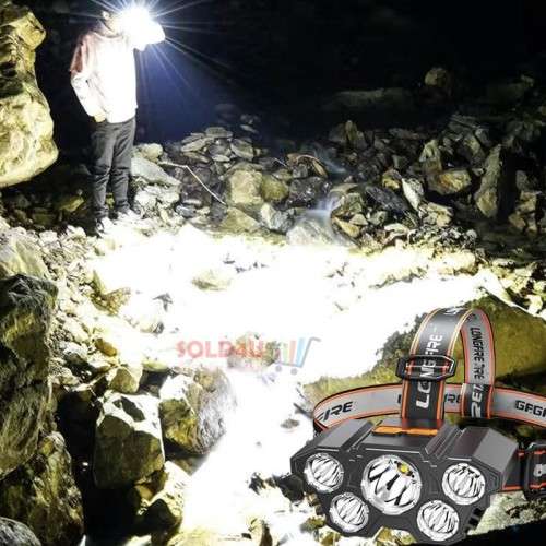 USB Rechargeable Headlight, 5 Led Super Bright High Lumens Led Headlamp, Waterproof Headlamp