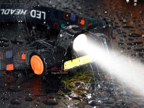 USB Rechargeable COB 4 in 1 headlamp, headlamp with a magnet Headlight