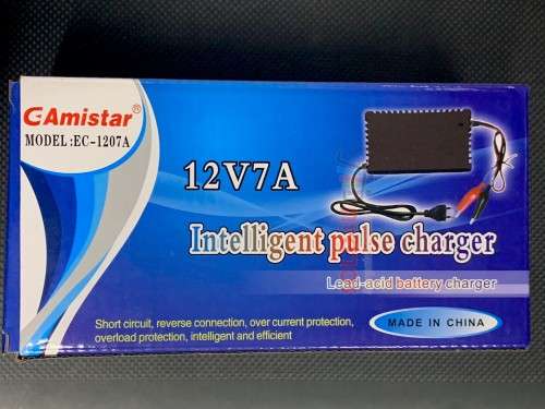 12v 7A Battery charger GAmistar Intelligent Pulse Charger 12 Volts 7 Amps