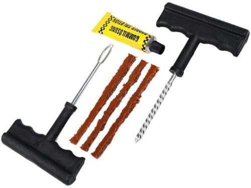 Tubeless Tyre Puncture Plug Tire Repair Tool Kit [ 6 Piece ]