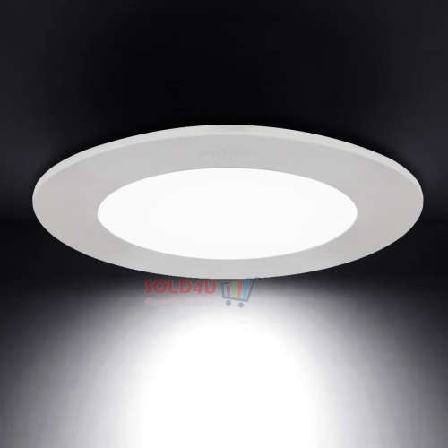 4 Pack - 6W LED Round Panel Recessed Ceiling Lamp Down Light - with 220V LED Driver