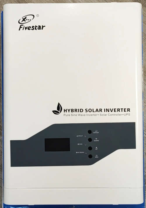 FiveStar 3.5KVA 48V 3000W Pure Sine wave Hybrid Solar Inverter Built-In 60Amp MPPT Solar Controller
