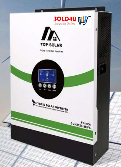 3KVA 24v Pure Sine Hybrid Solar Inverter with Built-In 80Amp MPPT Solar Controller [ TOP SOLAR ]