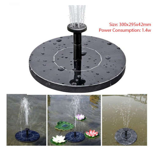 Solar Powered Bird Bath Fountain Pump Kit Water pond Pump Solar panel Powered