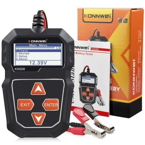 12V Car Battery Tester Konnwei KW208 Load & Alternator Tester Automotive