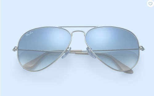 Ray-Ban Aviator Metal Gold RB3025 Blue Gradient Sunglasses RayBan