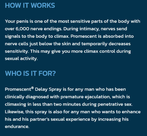 Promescent - Trial size desensitising spray - 20 sprays Made in the USA