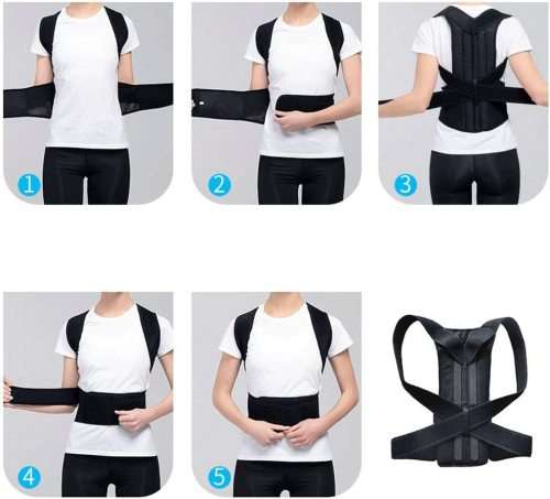 Back Brace Posture Corrector - Back Support Belt with Fully Adjustable Straps  [ SIZE XXXL ]