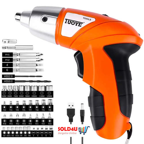 45 Pieces Cordless Mini electric screwdriver Rechargeable Smart Cordless Screwdriver Set
