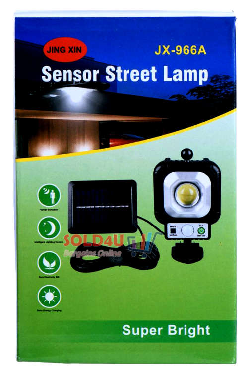 28 COB Super Bright Sensor Street Lamp With Solar Panel & Cable - Solar Charging - No Electric Bills
