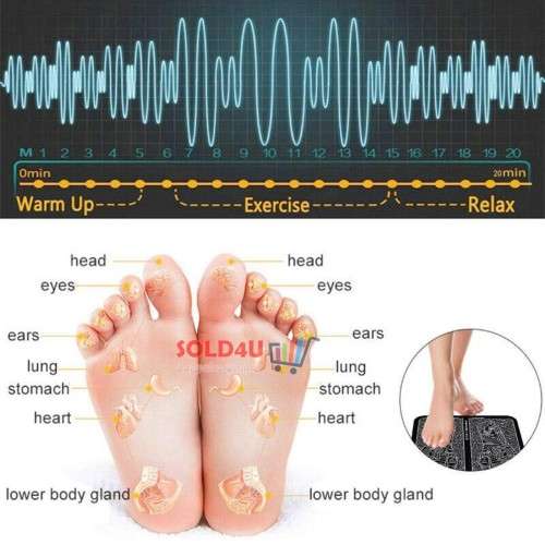 EMS Electrical Muscle Stimulation Foot Massager Pad Muscle Stimulator
