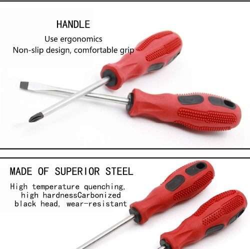 2 Piece Star and Flat Magnetic Tip Screw driver Set