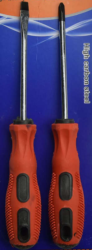2 Piece Star and Flat Magnetic Tip Screw driver Set