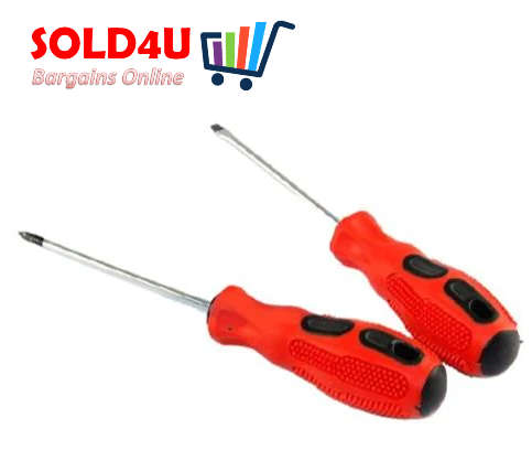 2 Piece Star and Flat Magnetic Tip Screw driver Set