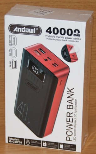 Power Bank with LED Screen 40 000mAh PowerBank