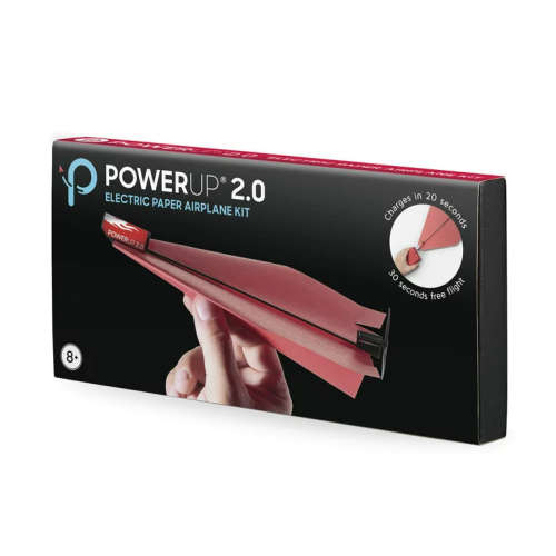 POWERUP 2.0 Paper Airplane Conversion Kit | Electric Motor for DIY Paper Planes | Fly Longer and Far