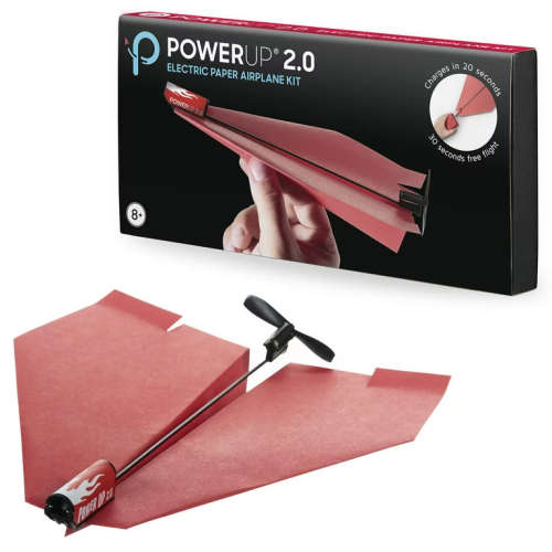 POWERUP 2.0 Paper Airplane Conversion Kit | Electric Motor for DIY Paper Planes | Fly Longer and Far