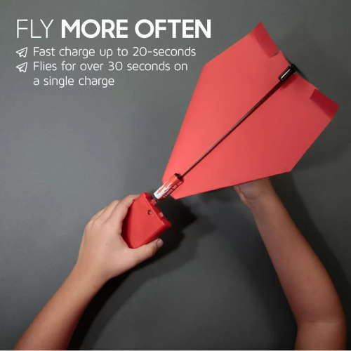 POWERUP 2.0 Paper Airplane Conversion Kit | Electric Motor for DIY Paper Planes | Fly Longer and Far