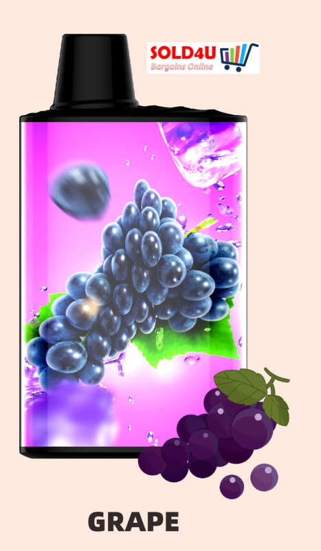 5000 PUFFS Disposable Vape e-cigarette- 12ml - 500mAh Battery [ Grape Flavour]