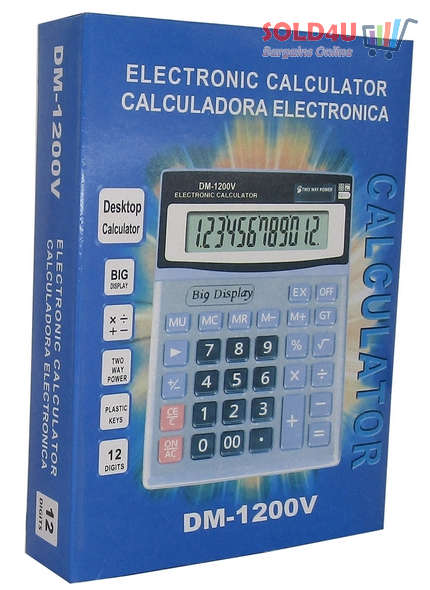 Electronic Calculator -  Large 12-Digit Desktop Office Calculator