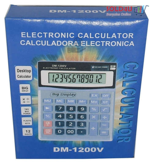 Electronic Calculator -  Large 12-Digit Desktop Office Calculator
