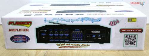 FUSSION AMPLIFIER 240V AC + 12V DC - Bluetooth USB SD Card FM Player KARAOKE AV-9019BT