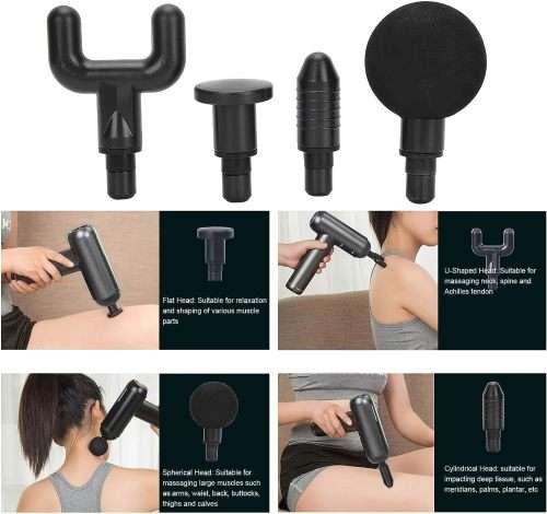 Massager Massage Machine For Pain Relief with 4 Heads [ RANDOM COLOURS ]