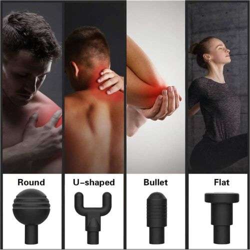 Massager Massage Machine For Pain Relief with 4 Heads [ RANDOM COLOURS ]